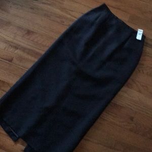 Silk-wool blend long skirt for special occasion.